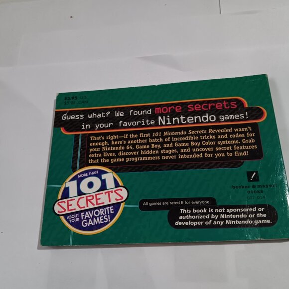 101 All-New Nintendo Secrets Revealed Book Munson & Shinoda N64 Gamboy - Picture 2 of 2